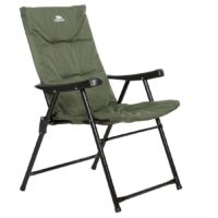 Trespass Paddy Folding Padded Deck Chair (Olive) - One Size