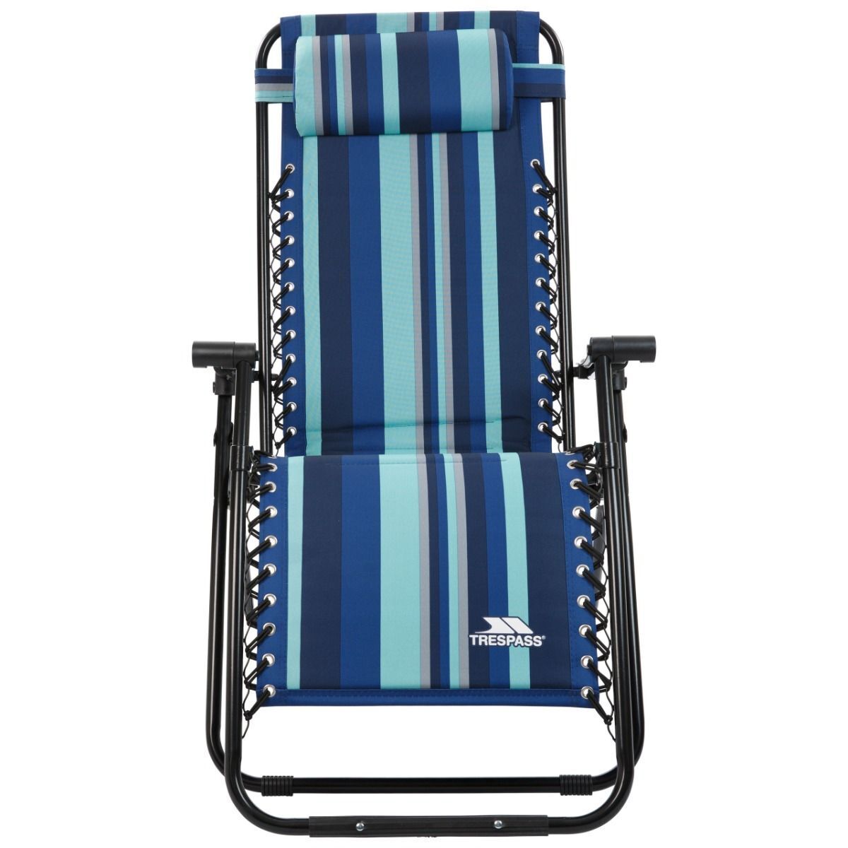 Trespass Glentilt Reclining Garden Chair/Recliner (Blue Stripe) - Multicolour - One Size