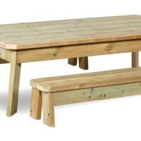 Millhouse Rectangular Pre - School Table and Bench Set