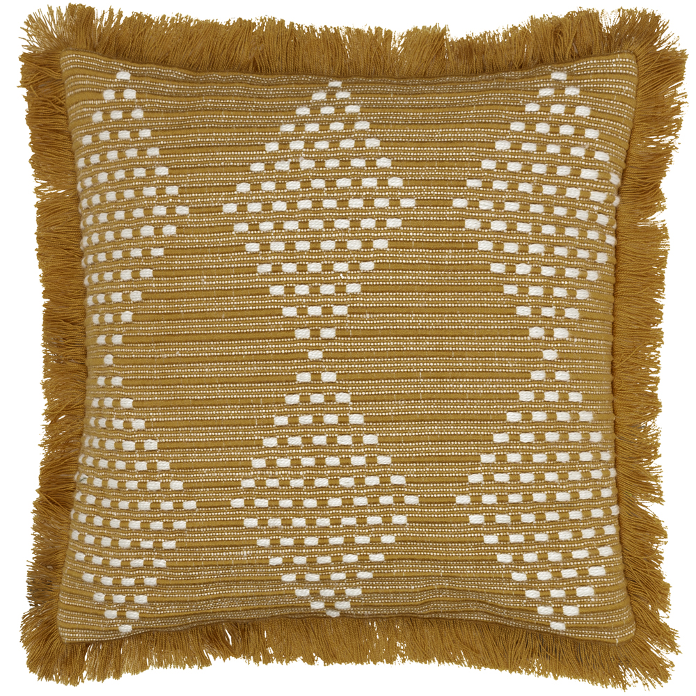 furn. Kadie Outdoor/Indoor Woven Filled Cushion - Gold - One Size