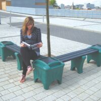 Modular Recycled Plastic Street Furniture Bench