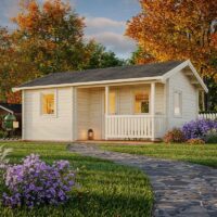 Palmako Sandra 6.3 x 4.5m Log Cabin Garden Building (70mm)