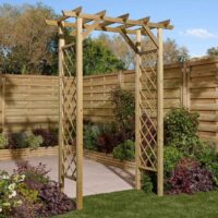 Sandiacre Garden Wooden Arch In Natural