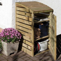 Sandiacre Wooden Garden Box Storage Bin In Natural